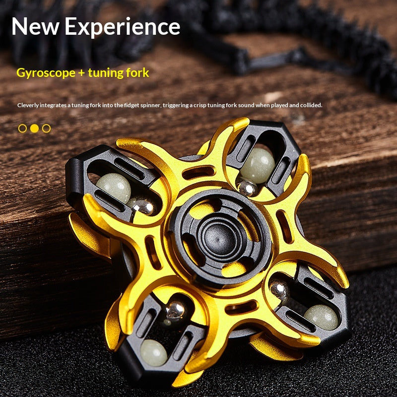 Jouet interactif en alliage d'aluminium spinner Fidget Stress-Relief