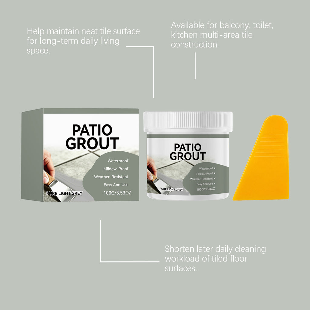 Light gray tile grouting