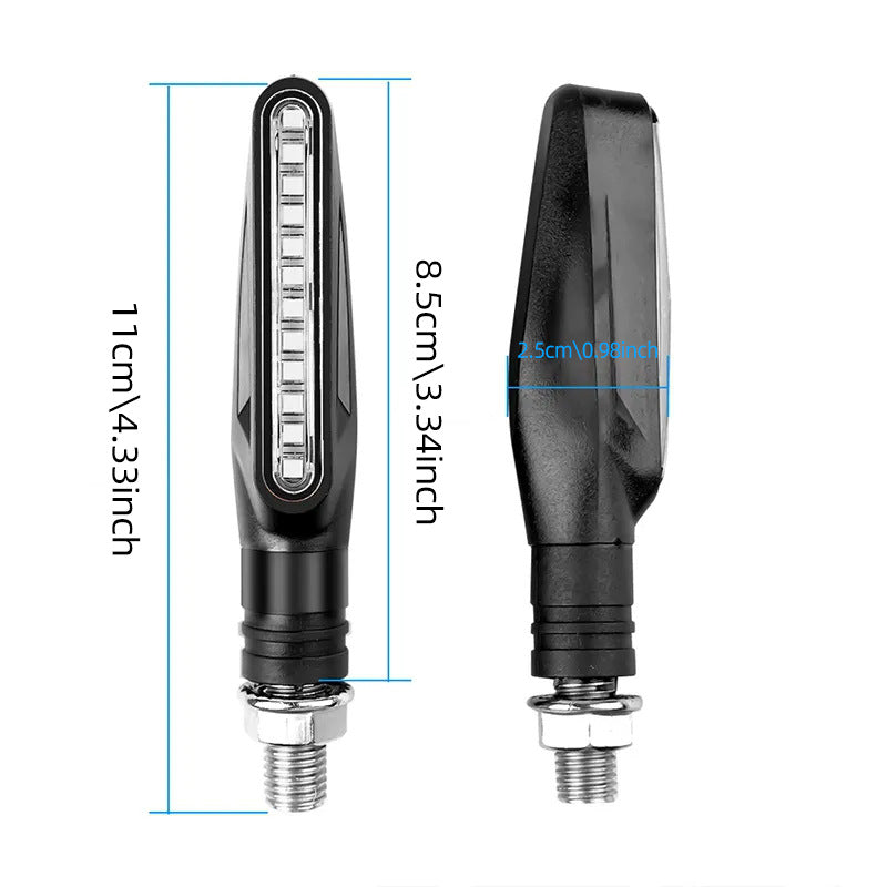 De bande LED Sequential Turn Signals pour les accessoires de moto modifiés 12V lumière de course