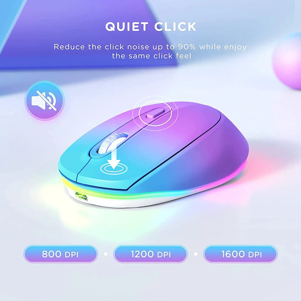 24g Souris sans fil 1600dpi Ergonomic rechargeable