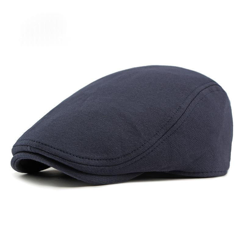 Cotton tricoté Beret British Retro Versatile Simple Newsboy Cap Trendy