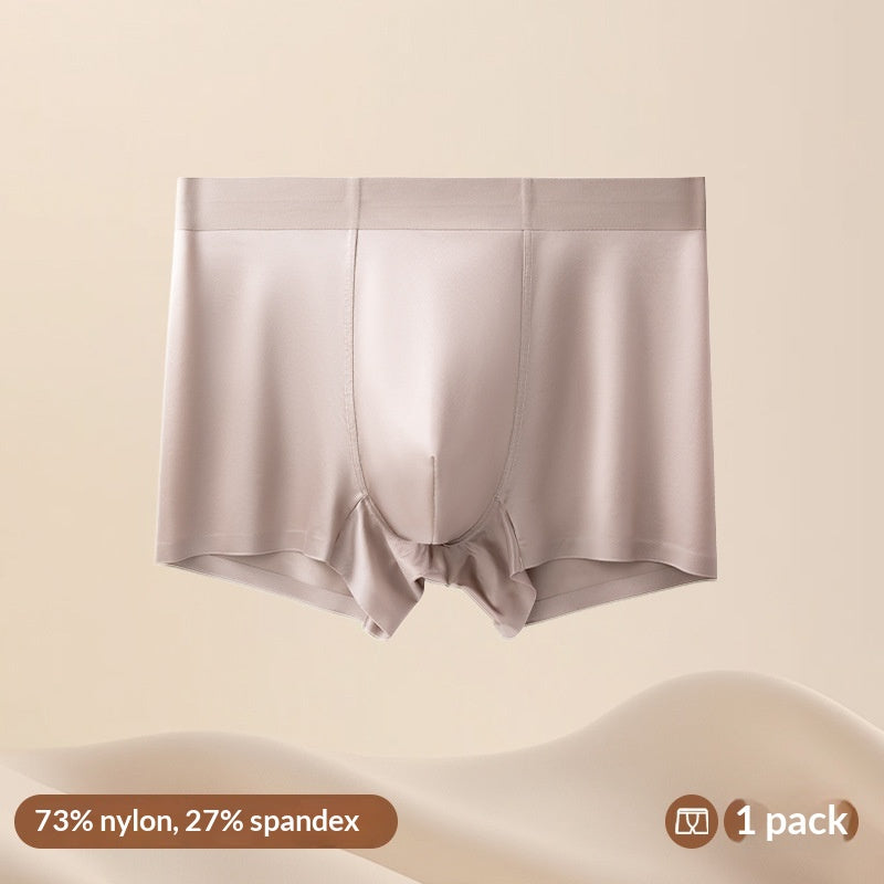 Léger Luxury Satin Ice Silk High-End Silk Antibactérien Hommes Sous-vêtements