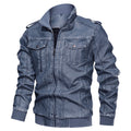 Manteau en cuir pu pour hommes de style européen et américain