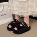 Pantoufles à chaussons à pli unique pour femmes