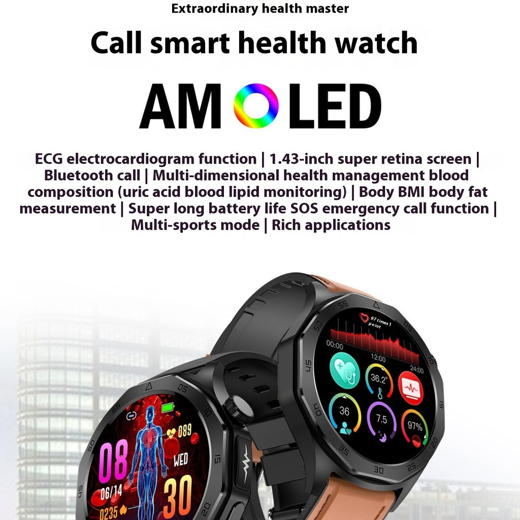 ET480 ECG Bluetooth Calling Sport Smart Watch