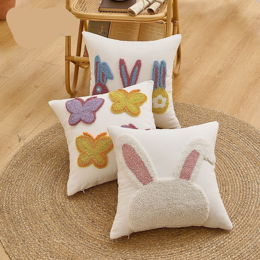 Pillowcase de Pâques avec boucle Terry Broderie