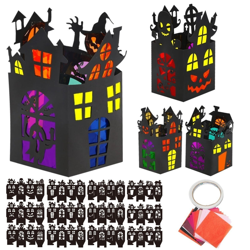 Ensemble d'artisanat de maison hantée d'Halloween 12 pièces
