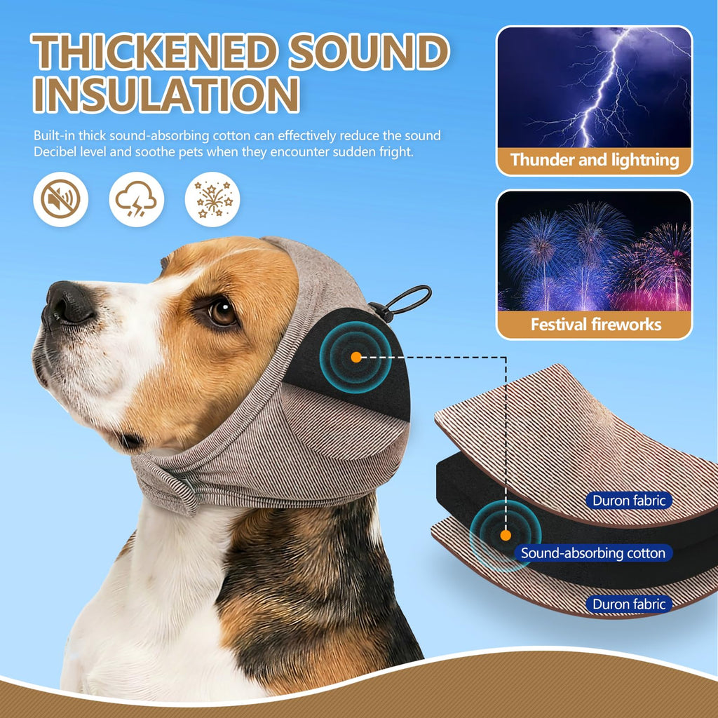 Silent Ears for Dogs - Adjustable Ear Covers for Noise