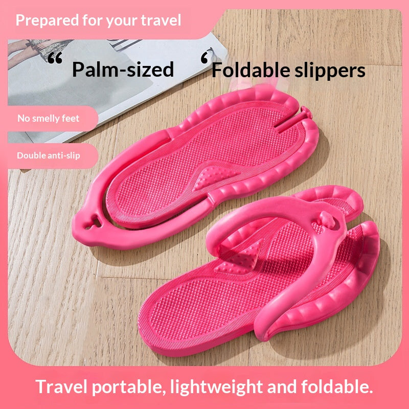 Pantoufles pliables pour personne paresseuse