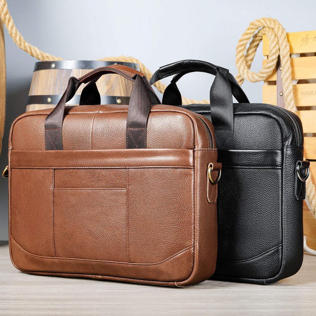Document officiel de l'homme Sac en cuir pour ordinateur occasionnel