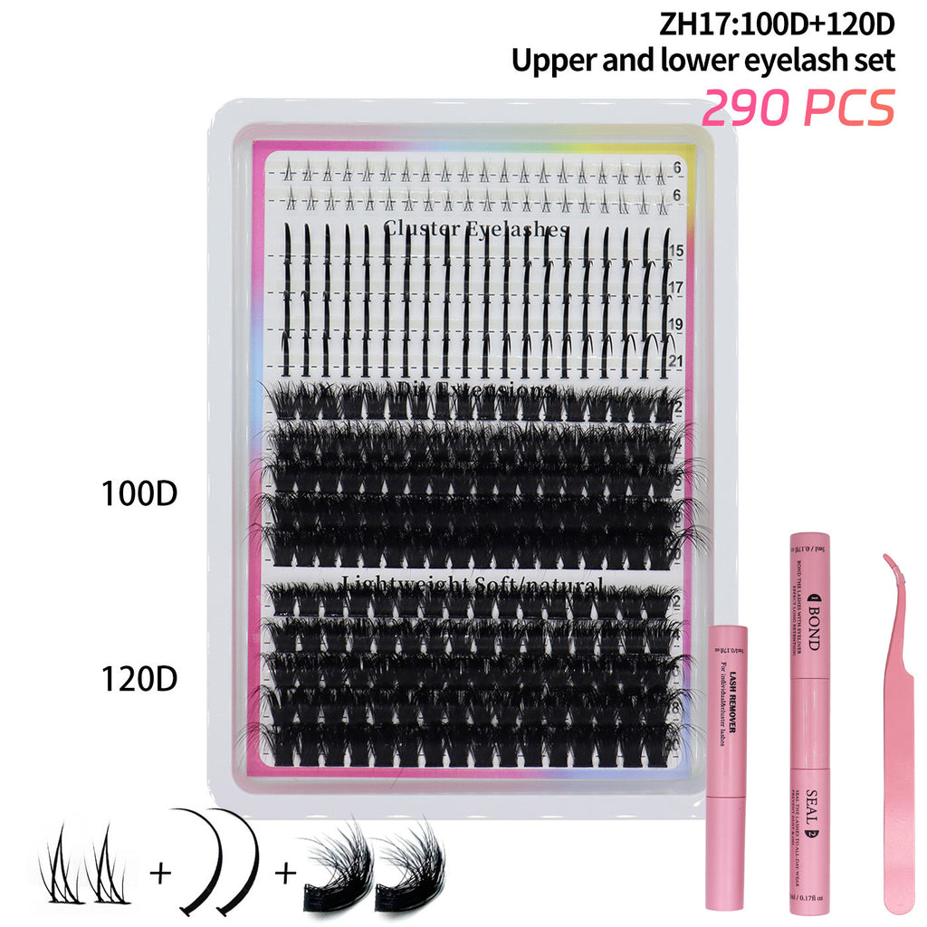 Faux cils segmentés de style féodal et mal emballés