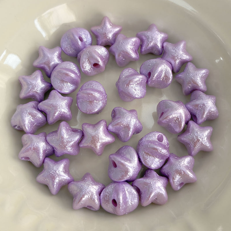 Perles en soie perles acryliques en forme de perles avec trou droit