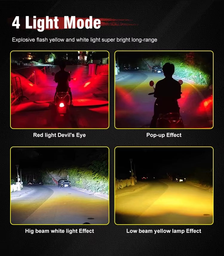 2pcs M5 Spotlight Ultra lumineux LED feux de brouillard