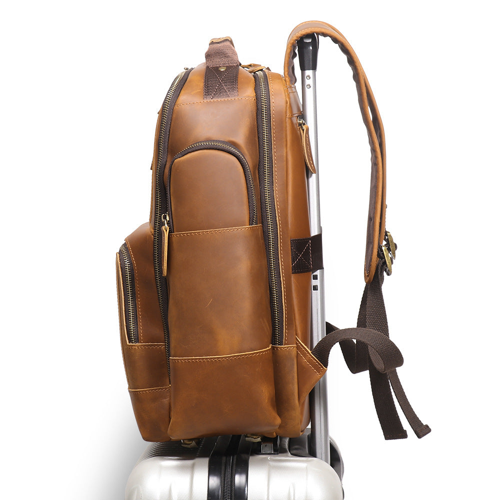 Retro sac à dos en cuir