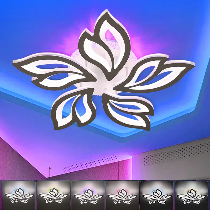 54W LED plafonnier lumière avec RGB couleur changer lampe arrière