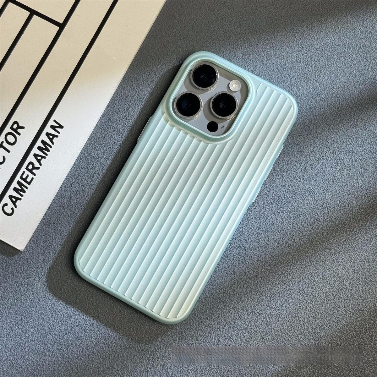 Corrugated Matte Electroplating Téléphone portable Shell Grosted Hard Shell