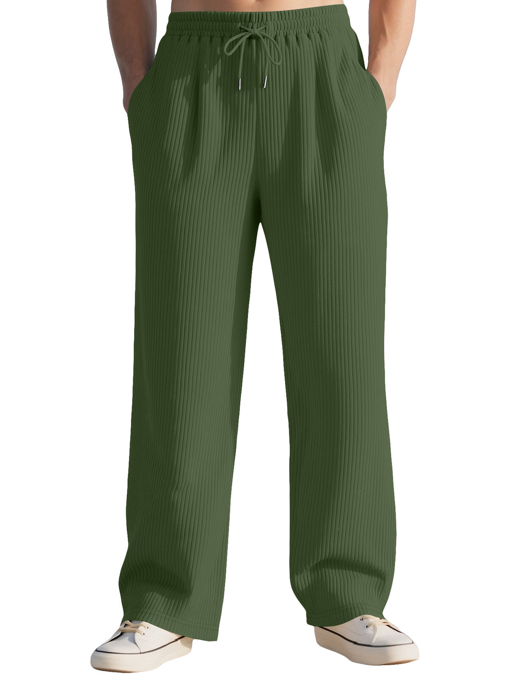 Commerce extérieur Pantalon à côtes verticales pour hommes