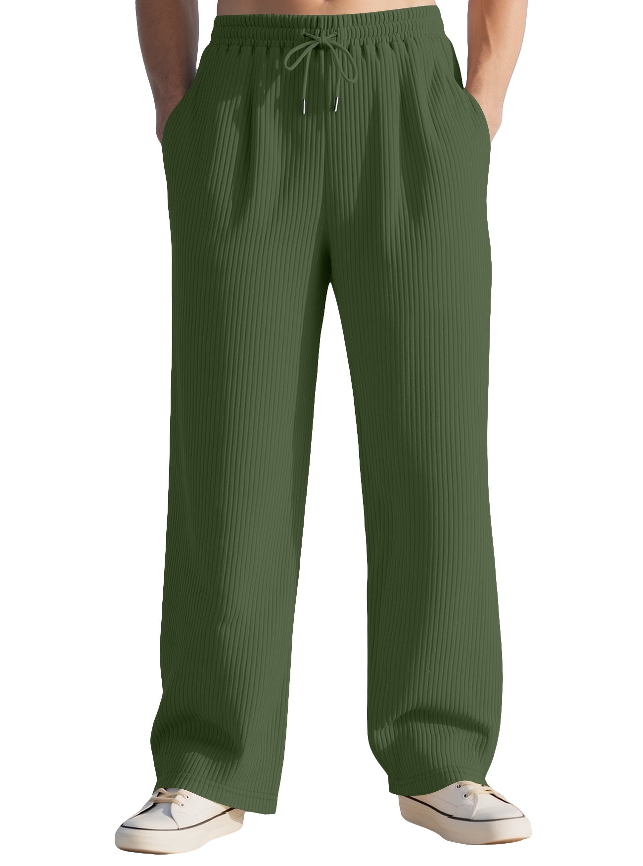 Commerce extérieur Pantalon à côtes verticales pour hommes