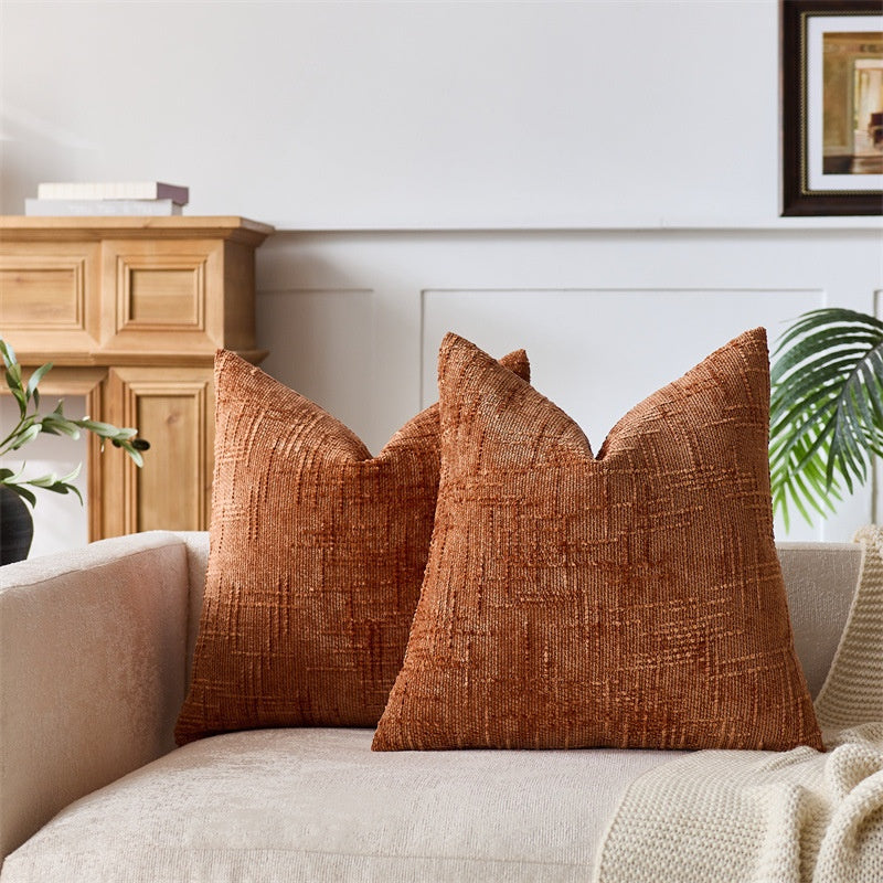 Oreiller à jet maison Chenille section bambou
