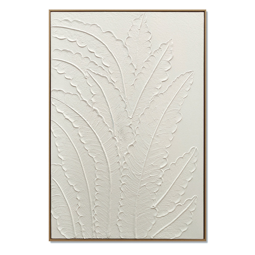 24x36 Art mural de feuille botanique encadrée