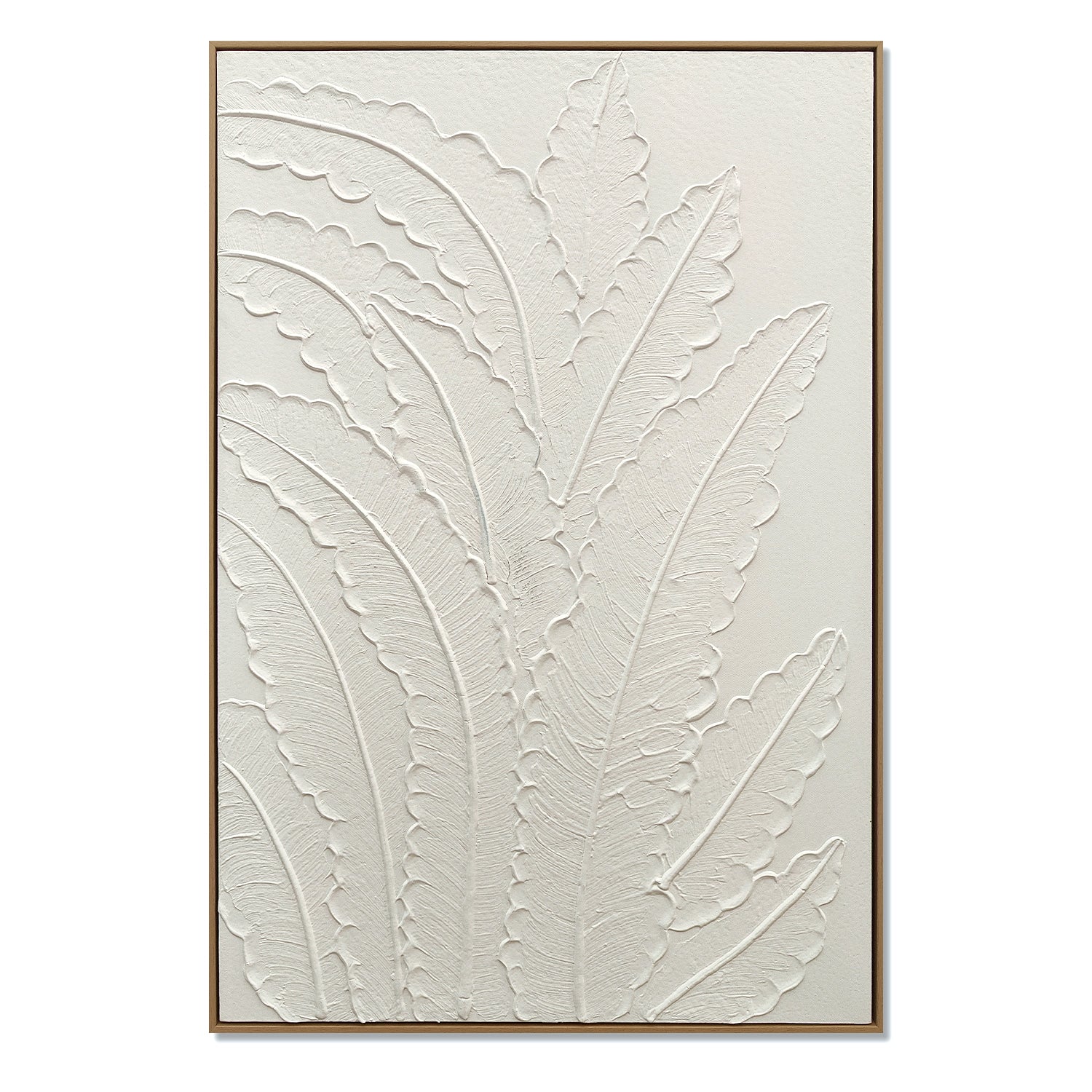 24x36 Art mural de feuille botanique encadrée