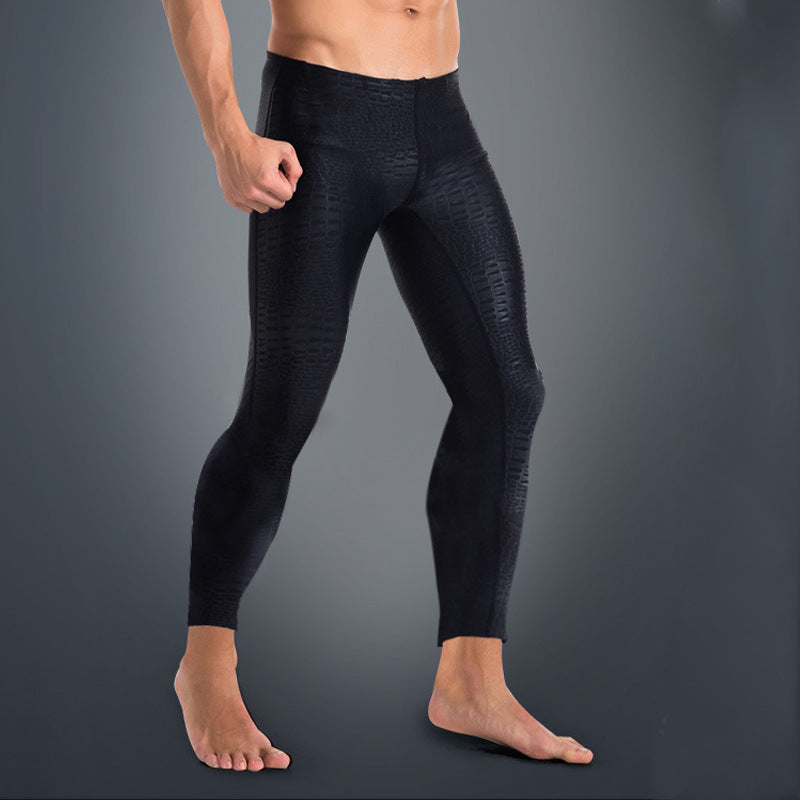 Trunks de natation de neuf longueur avec longues jambes pour la protection du soleil
