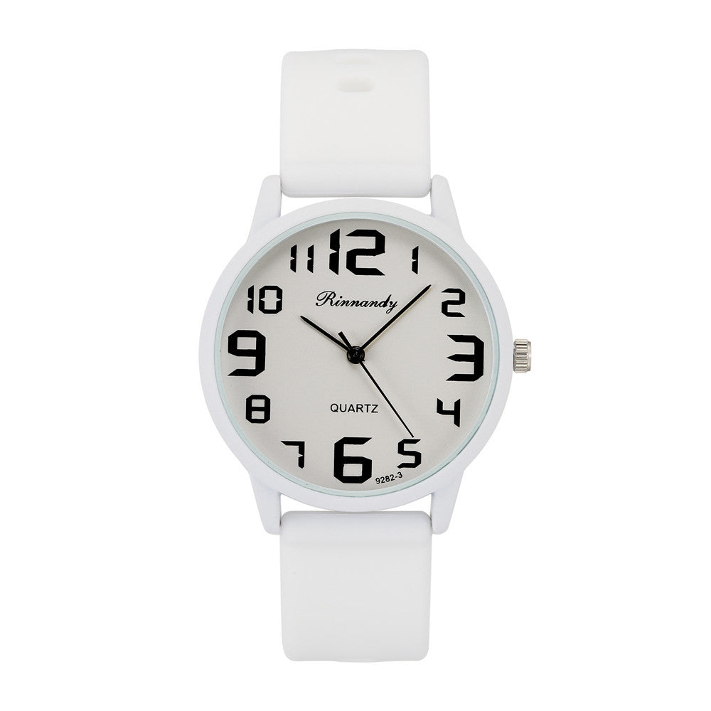Mode Jelly Color Sports Montre en silicone