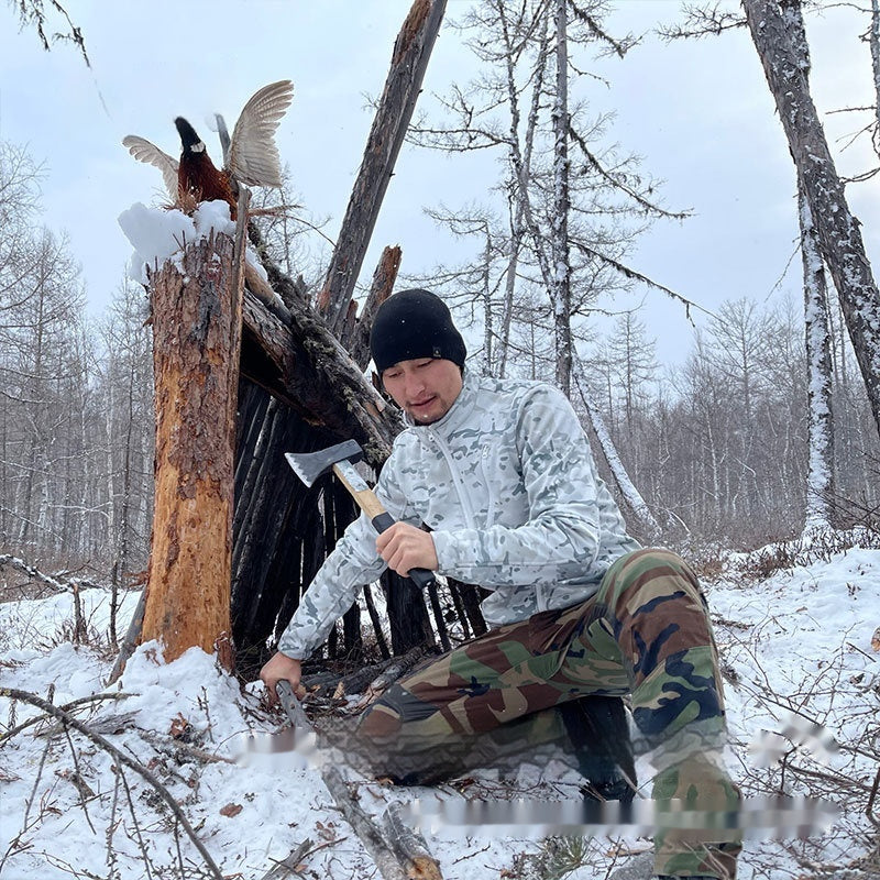 Camouflage Manteau de Fleece Outdoor Gardez les vêtements de combat chauds coupe-vent pour hommes