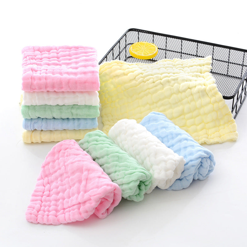 Serviette carrée Gauze Seersucker à six couches Infant Petite tour