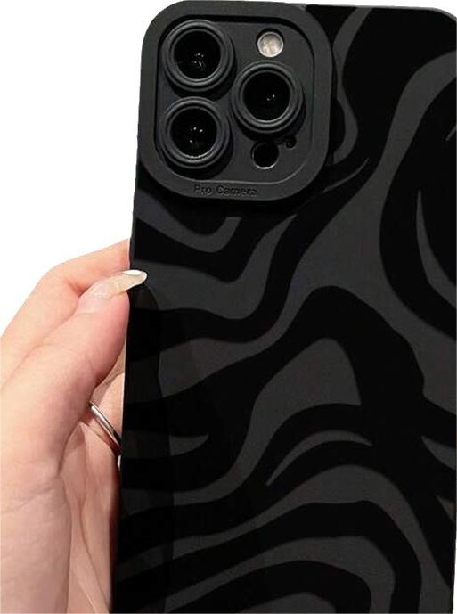 Cas de téléphone d'élèves rayés noirs