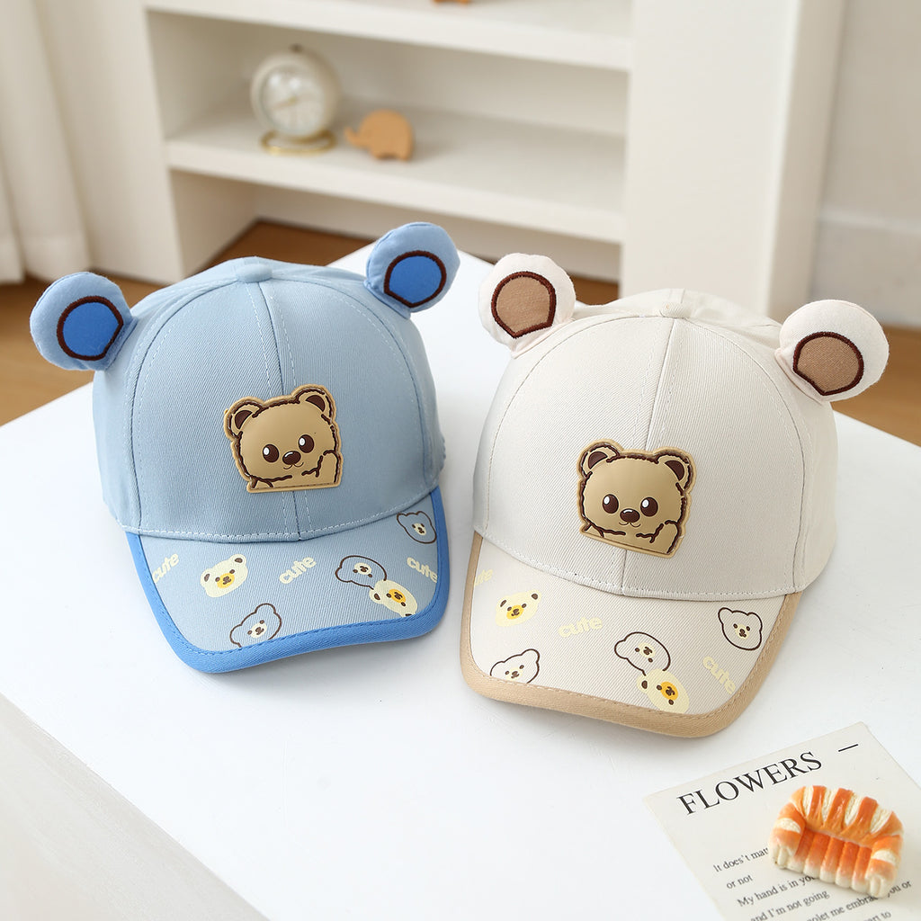 Mignon Oreilles d'ours en trois dimensions Caricature Imprimer Casquette de baseball pour enfants