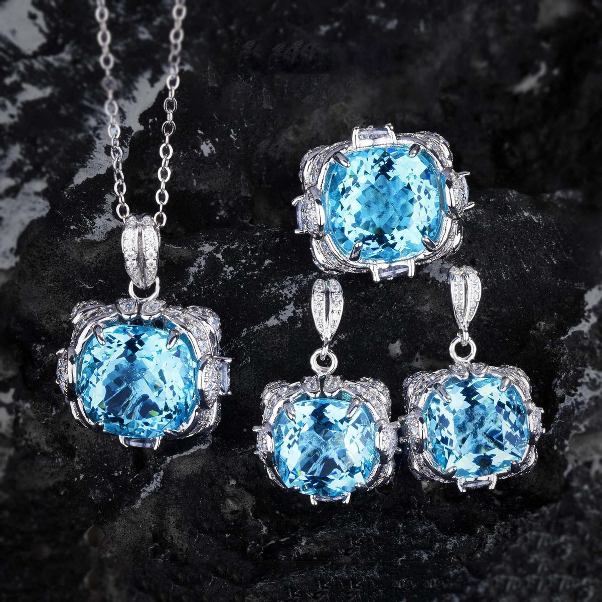Collier et boucles d'oreilles créatifs pour femmes