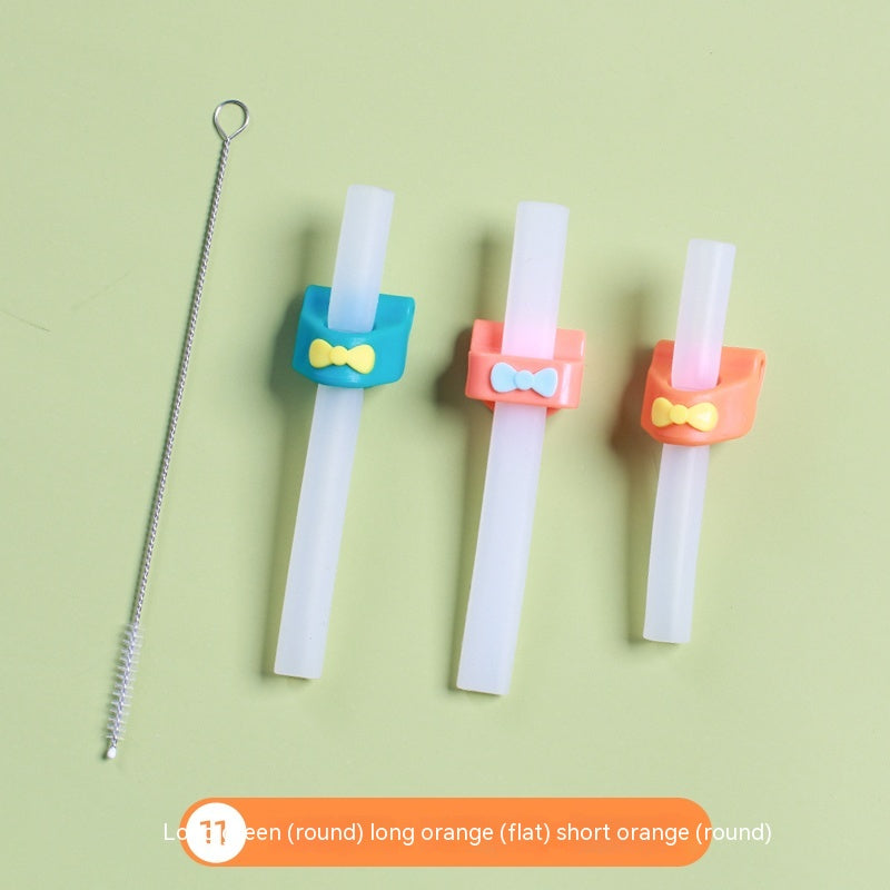 Supplément de nourriture pour bébé Soupe boisson eau silicone paille