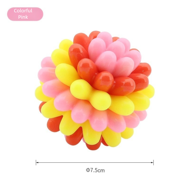 Balles de jouets de dents colorées pour animaux de compagnie