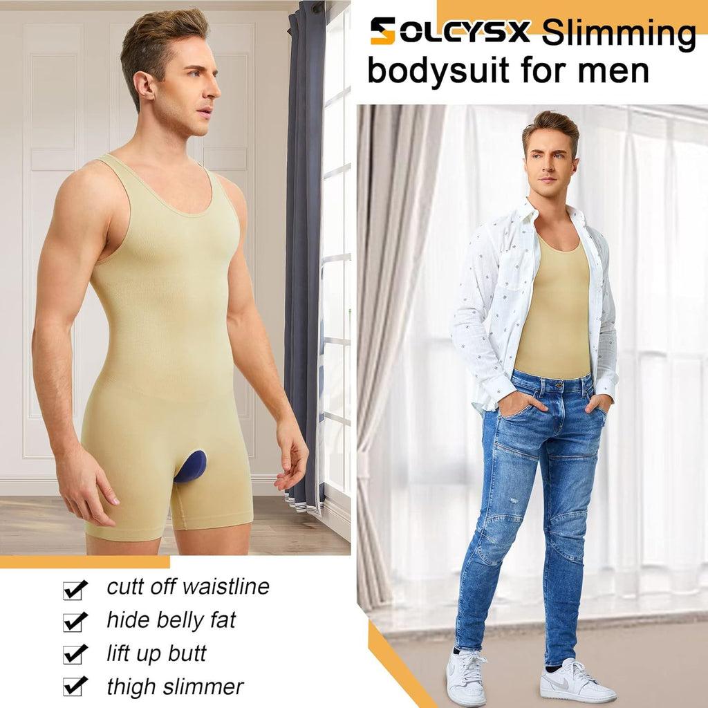 Corsets en forme de corps pour hommes Crotch Hollow-out Cinched Belly Contract Inner Wear Base Bod