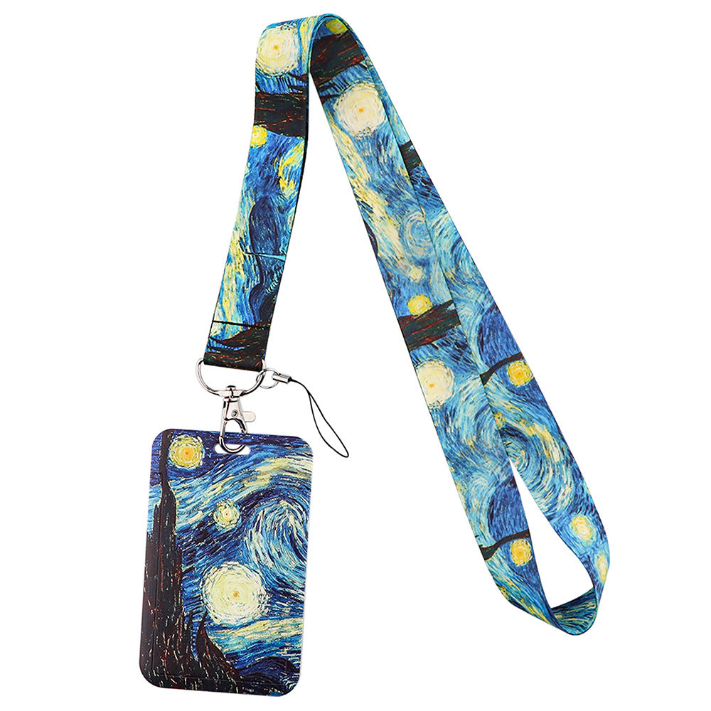 Van Gogh Starry Sunflower Téléphone portable Couverture de carte