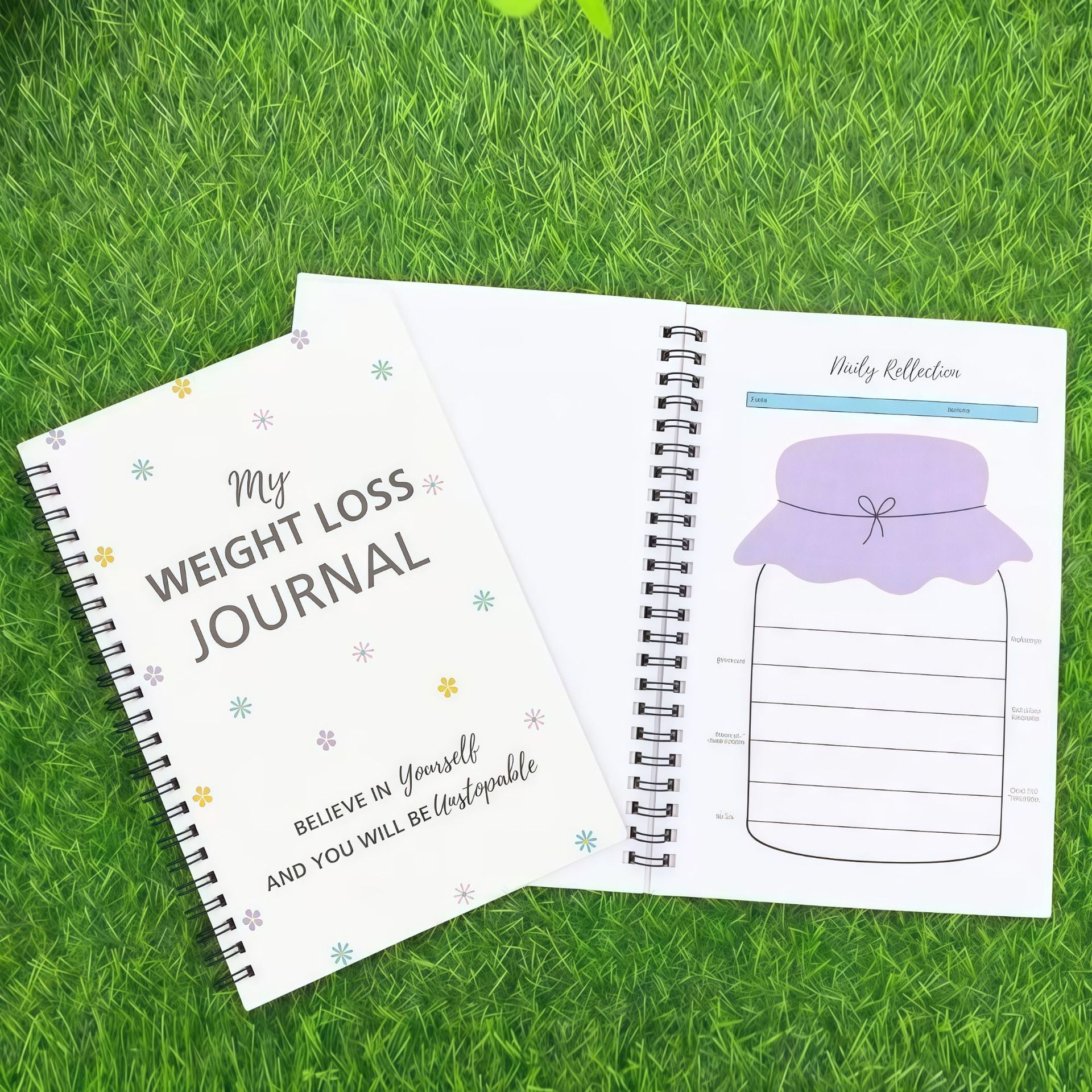 Cahier de notes sur le régime de perte de poids portable du ménage