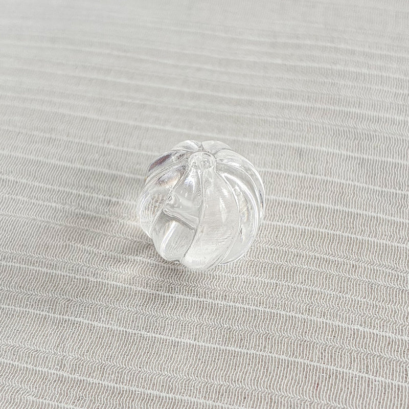 Perles de citrouille acrylique transparentes