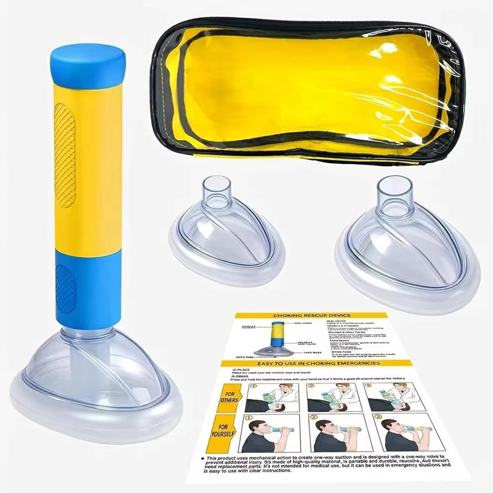 Kit de sauvetage d'urgence pour dispositif anti-choking Masque de voie aérienne certifié pour enfant Heimlich Maneuver