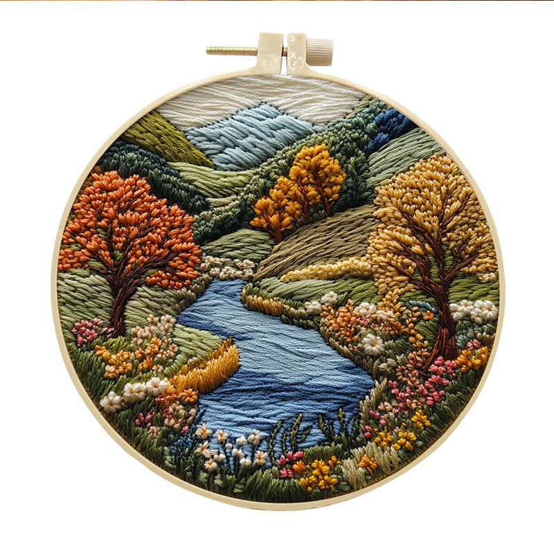 Broderie Diy Cloth Art Matériau Kit