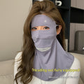 Masque du visage de la soie de glace d'été pour les femmes