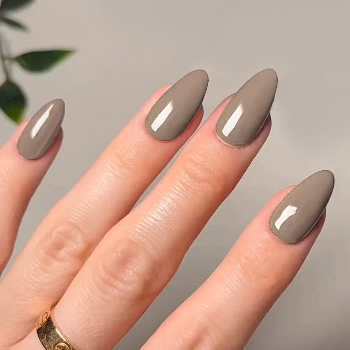 Femmes Solid-colore Glossy Artificial Nails