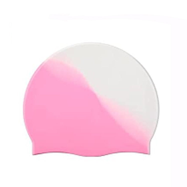 Silicone Cap de natation Gradient Blocage de couleur Imperméable Impression