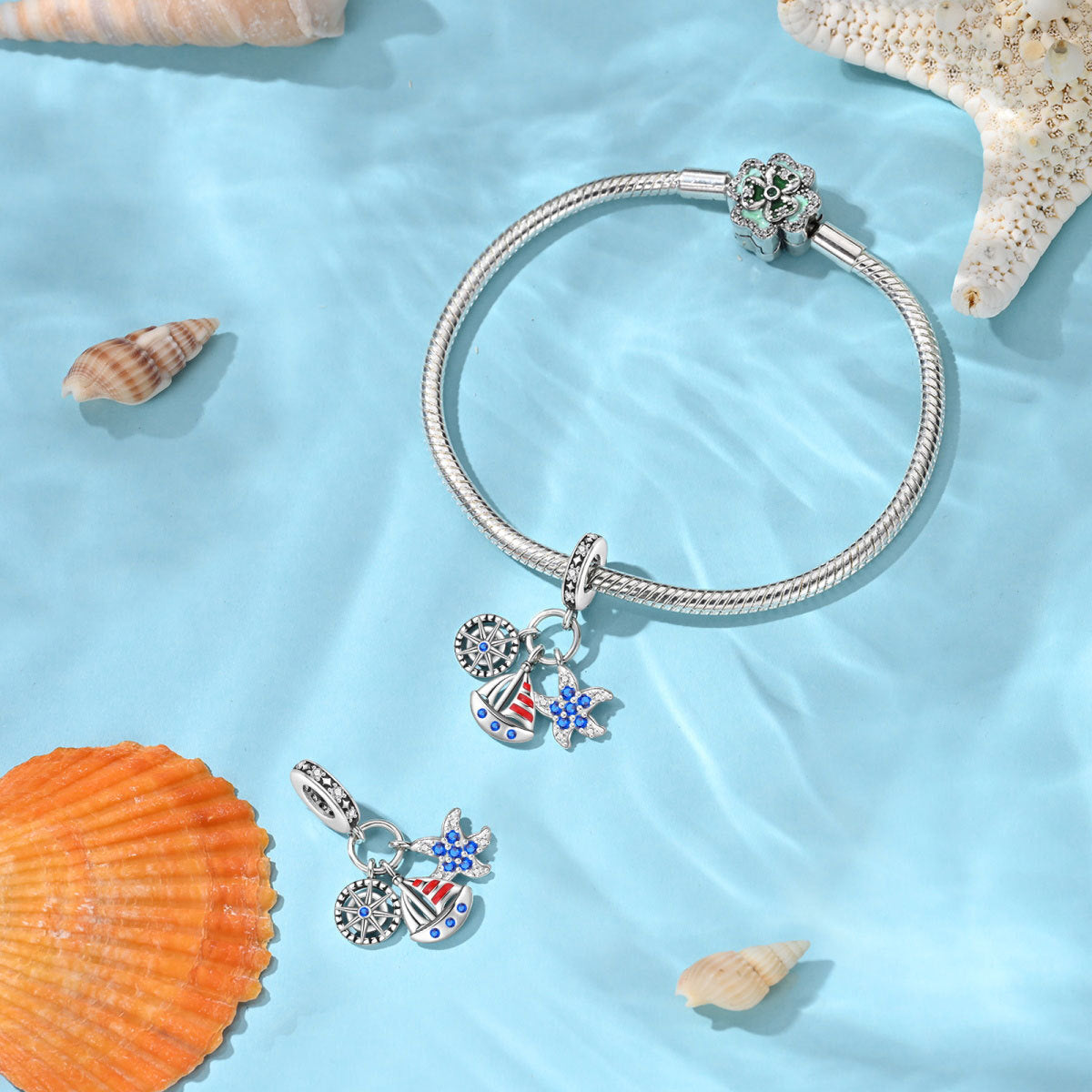 Accessoire bracelet pendentif bricolage style Resort