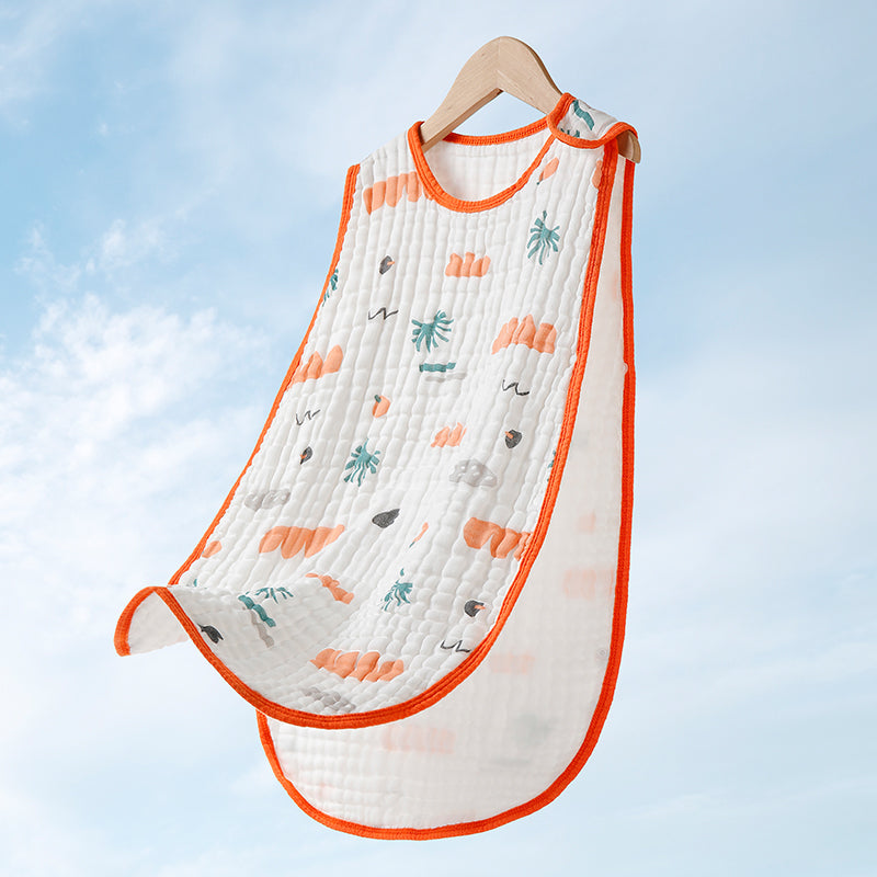 Cotton Gauze Sleeveless Vest Newborn Sac de couchage pour enfants