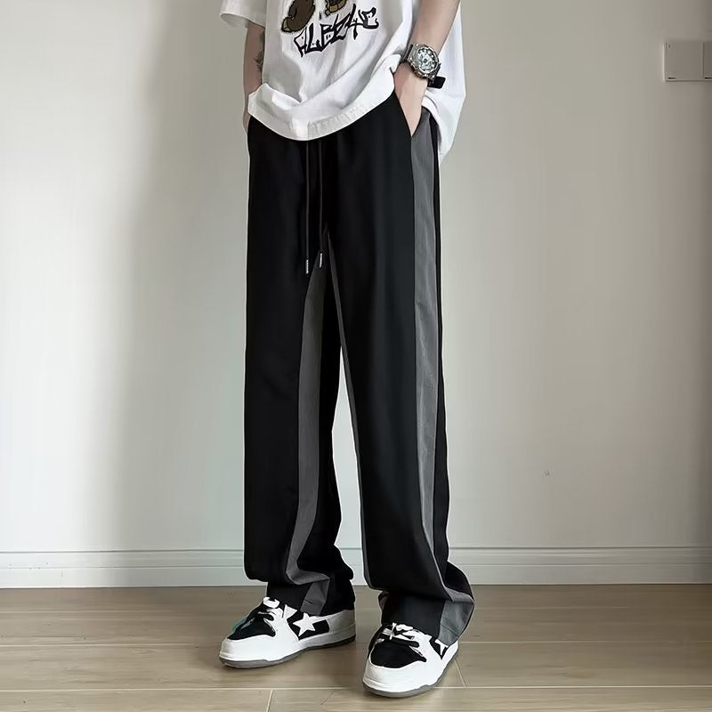 Pantalons à bloc de couleur avec un doux drapée Feelversatile tendance et occasionnel