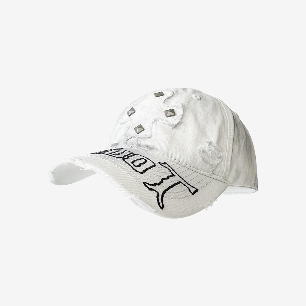 Casquette de base-ball avec rivets vintage et C style coréen