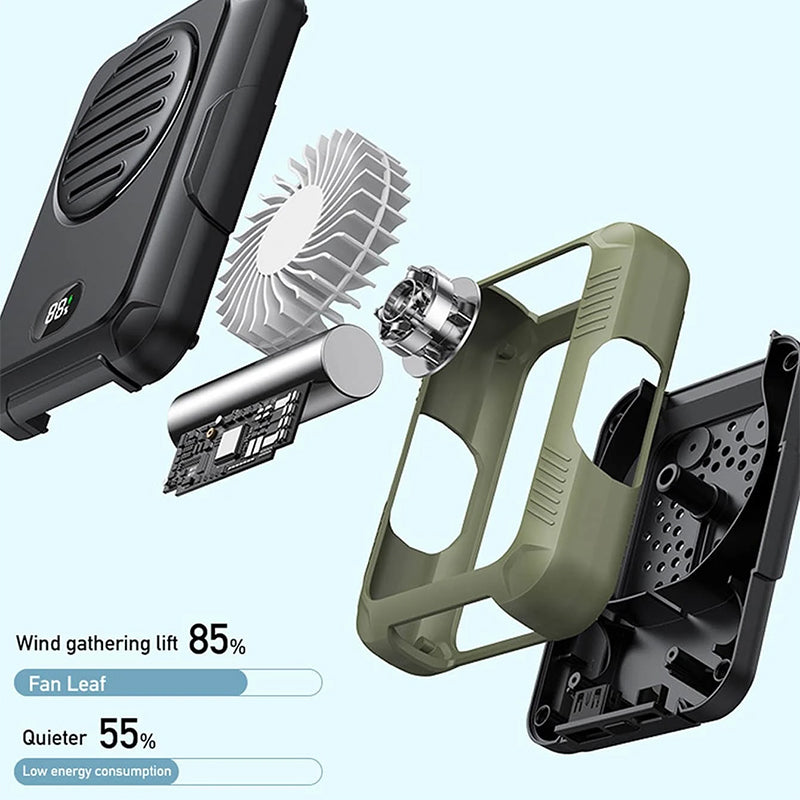 Leaf Less Ventilateur de suspension pour les sports de plein air Batterie de grande capacité Portabl de charge USB