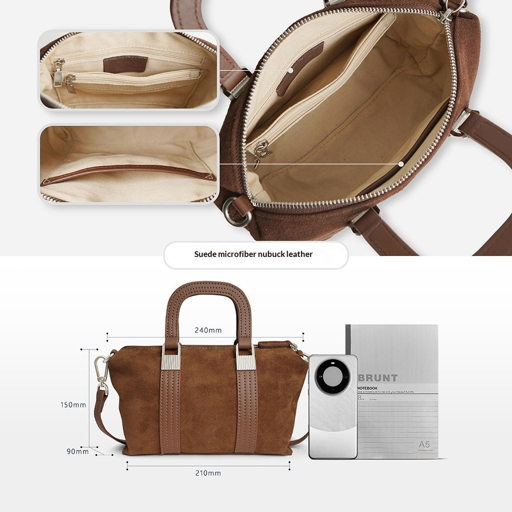 Matte Cowhide Vintage fourre-tout pour femmes Sac à bandoulière pour femmes