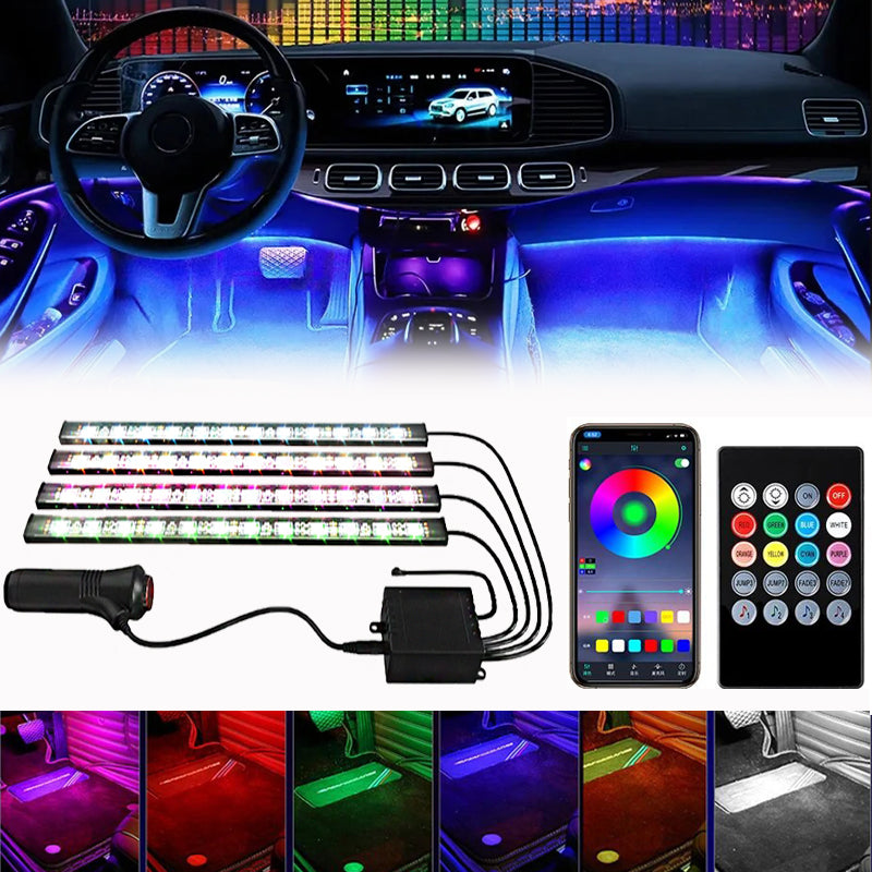 Kit de lumières de bande LED de voiture
